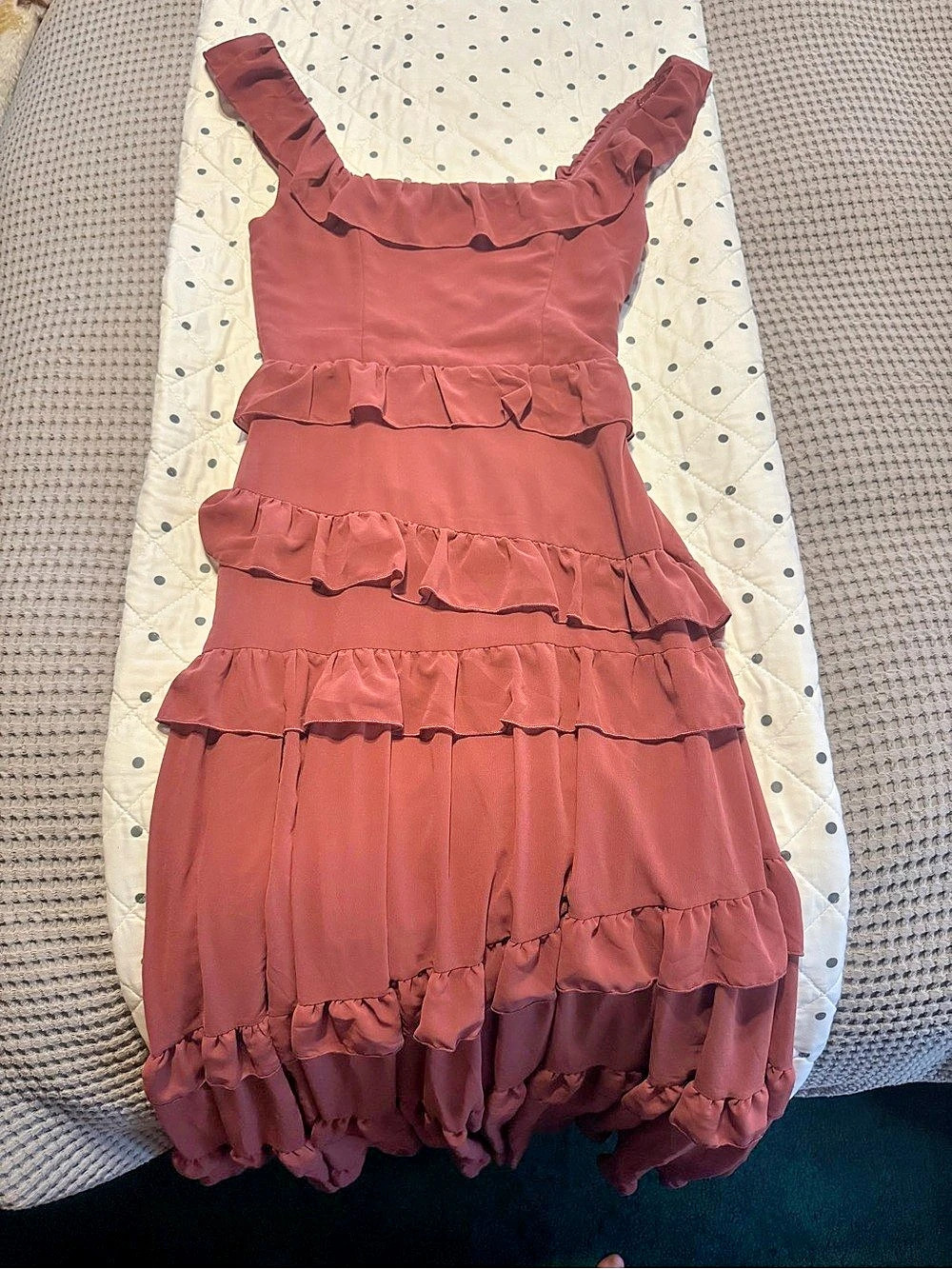 Lulus Ruffled Maxi Dress
